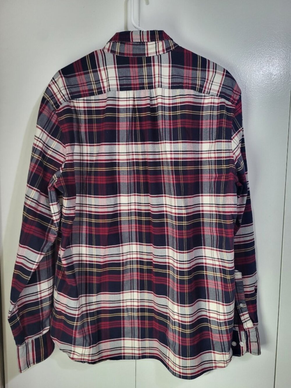 J. Crew Flex Oxford Slim Fit Plaid Button Down Dress Shirt Mens SZ XL - Picture 3 of 8